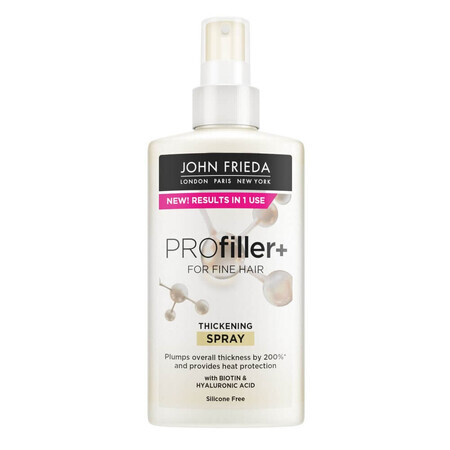 Spray de protection thermique pour épaissir les cheveux fins ProFiller+, 250 ml, John Frieda