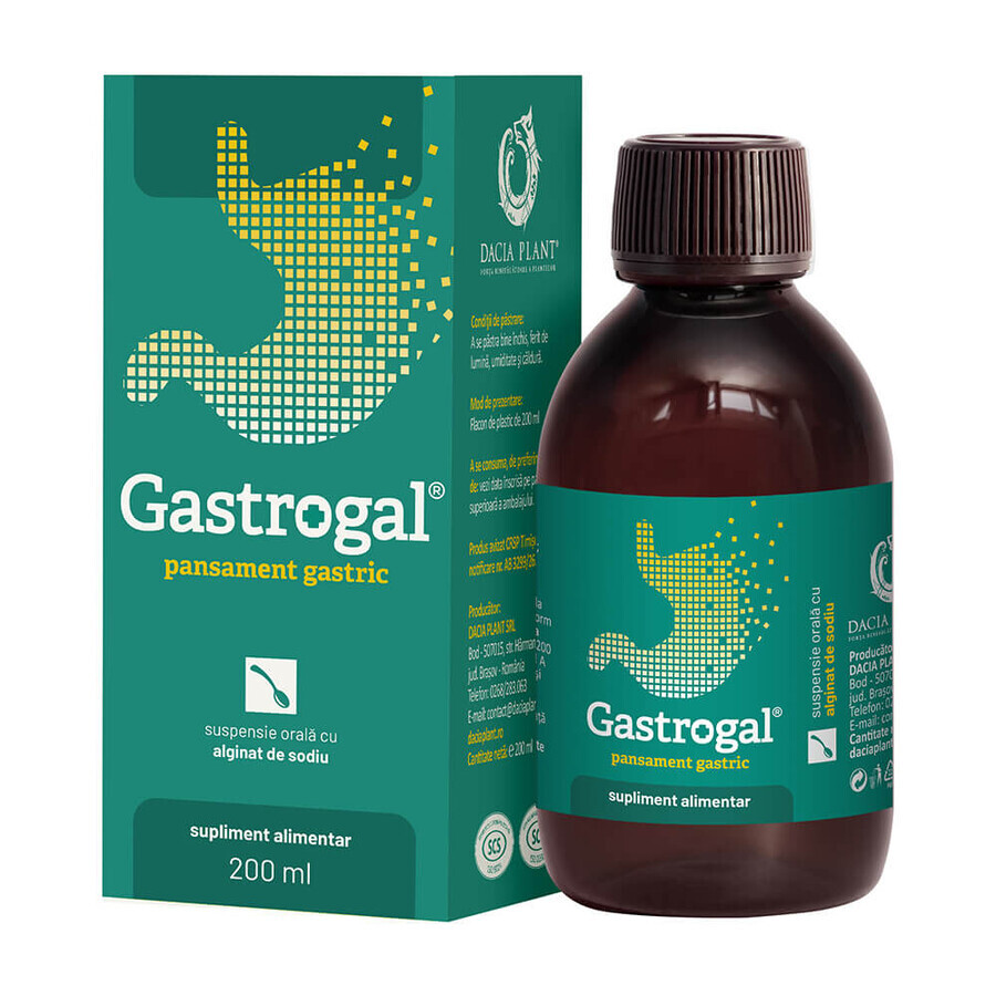 Gastrogal suspension orale, 200 ml, Dacia Plant