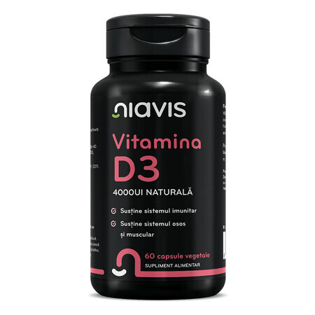 Vitamine D3, 60 gélules, Niavis