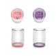 Lot de 2 verres pour enfants avec design int&#233;rieur, rose et violet, Melii
