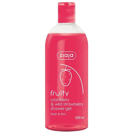 Gel de dus cu merisor si capsuni salbatice Fruity, 500 ml, Ziaja