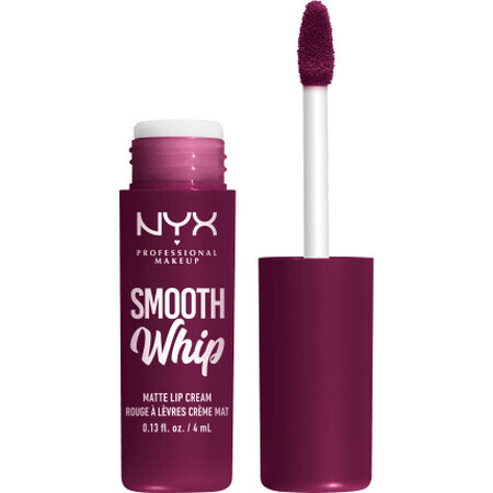 Nyx Professional MakeUp Smooth Whip Rouge à lèvres mat 11 draps de lit Berry, 4 ml