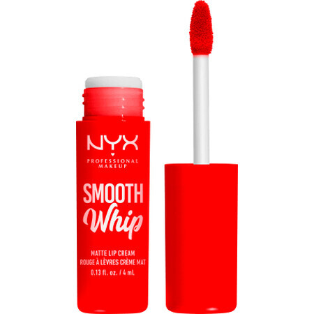 Nyx Professional MakeUp Smooth Whip Rouge à lèvres mat 12 Glaçage sur le dessus, 4 ml