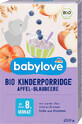 Babylove Baby porridge avec des pommes et des myrtilles, 200 g