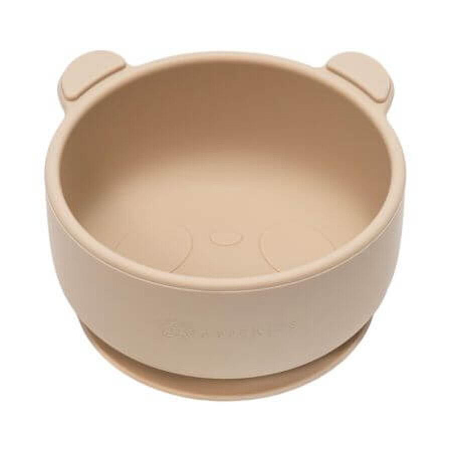 Ciotola in silicone con ventosa The Little Bear, 6 mesi+, Bubble Beige, Appekids