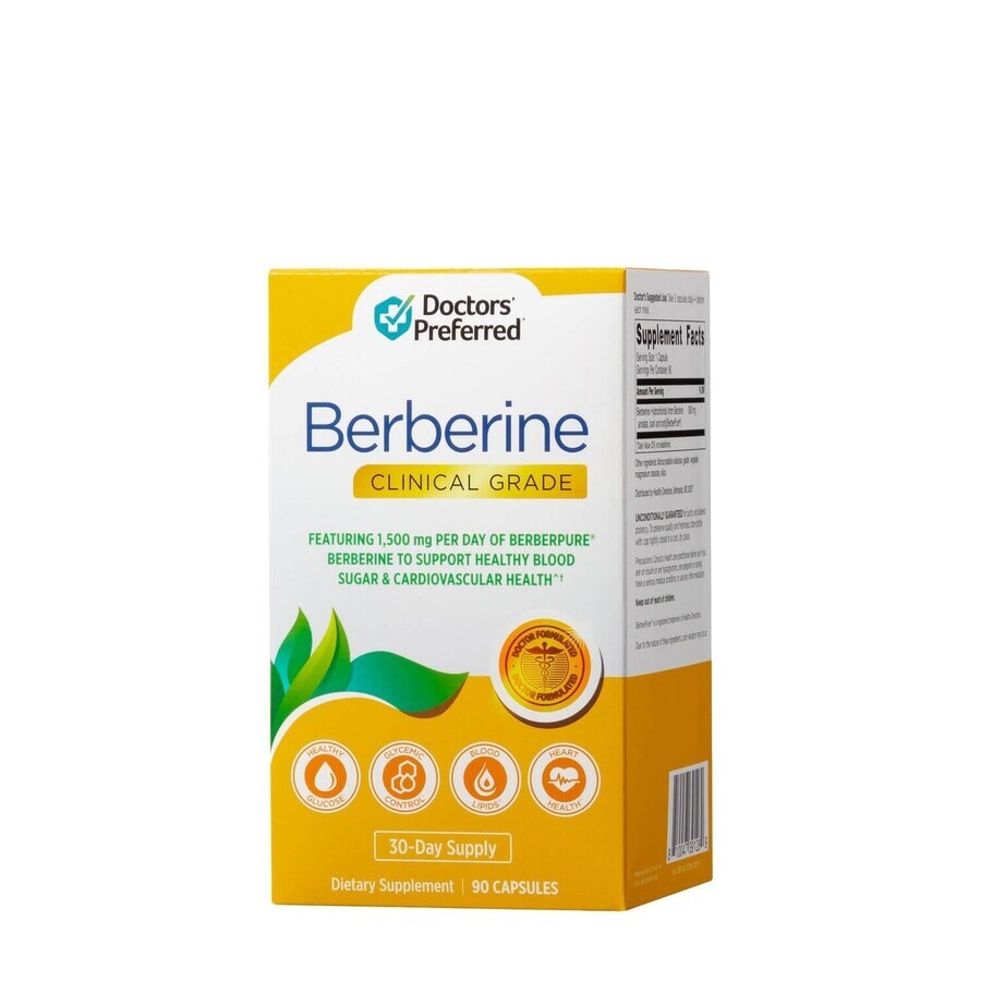 Doctors' Prefered ® Berberine Clinical Grade, Berberine 500 mg, 90 cps, GNC