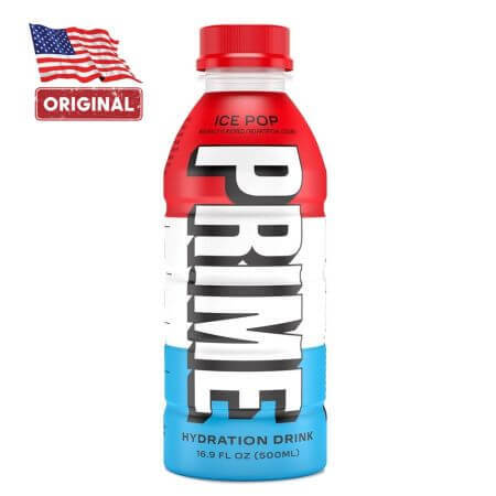 Prime Rehydration Drink con Ice Pop Hydration Drink USA, 500 ml, GNC