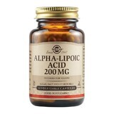 Acide alpha-lipoïque 200 mg, 50 gélules, Solgar