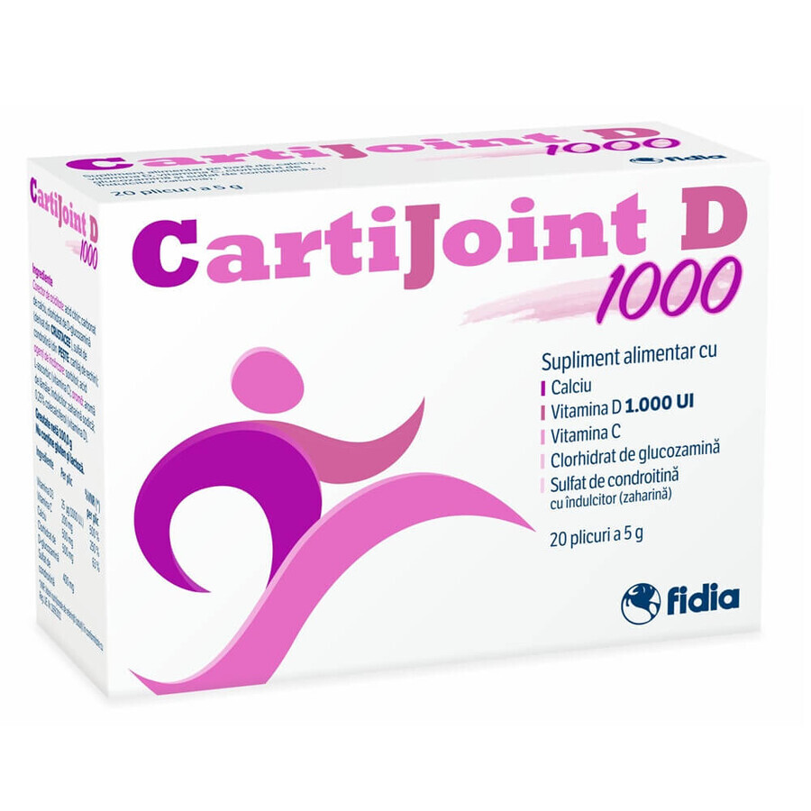 Cartijoint D1000, 20 bustine x 5 g, Fidia Farmaceutici