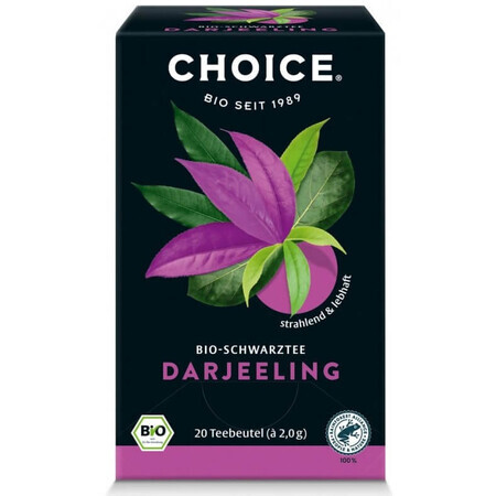Thé noir biologique Darjeeling Choice, 20 sachets, Yogi Tea