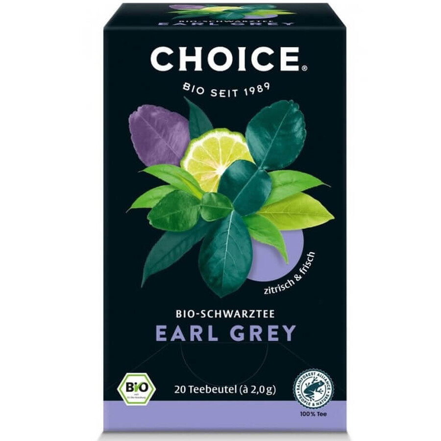 Earl Grey Choice thé noir biologique, 20 sachets, Yogi Tea