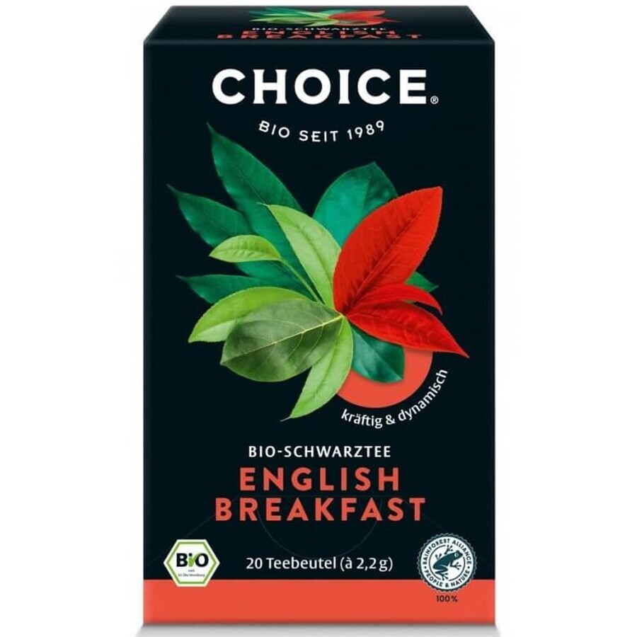 English Breakfast Choice thé noir biologique, 20 sachets, Yogi Tea