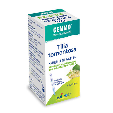 Tilia Tomentosa Gemmo extrait de tilleul argenté, 60 ml, Boiron