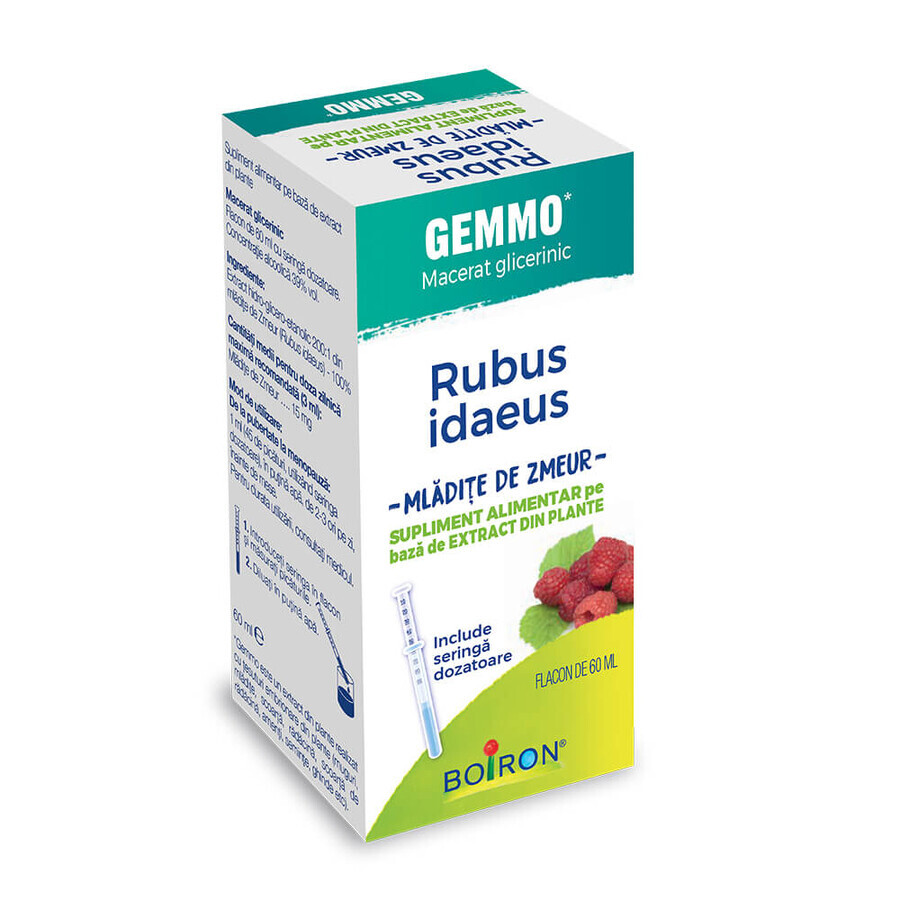 Extrait de framboise Rubus Idaeus Gemmo, 60 ml, Boiron