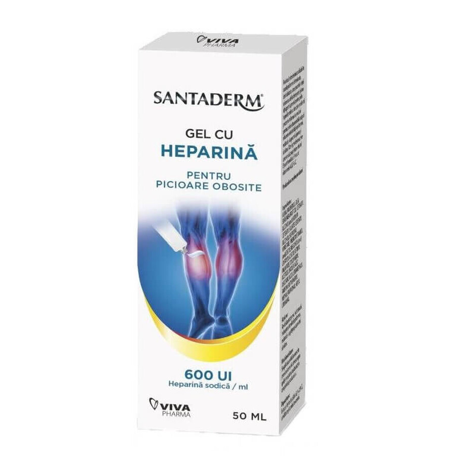 Santaderm Heparin Gel 600 IU, 50 ml, Viva Pharma
