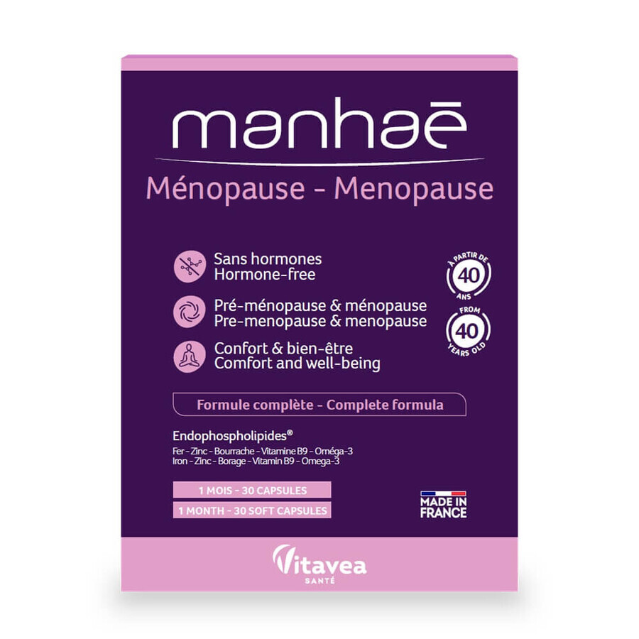 Ménopause, 30 gélules me, Manhae