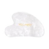Natural Gua Sha stone for facial massage from White Jade, 1 piece, You First
