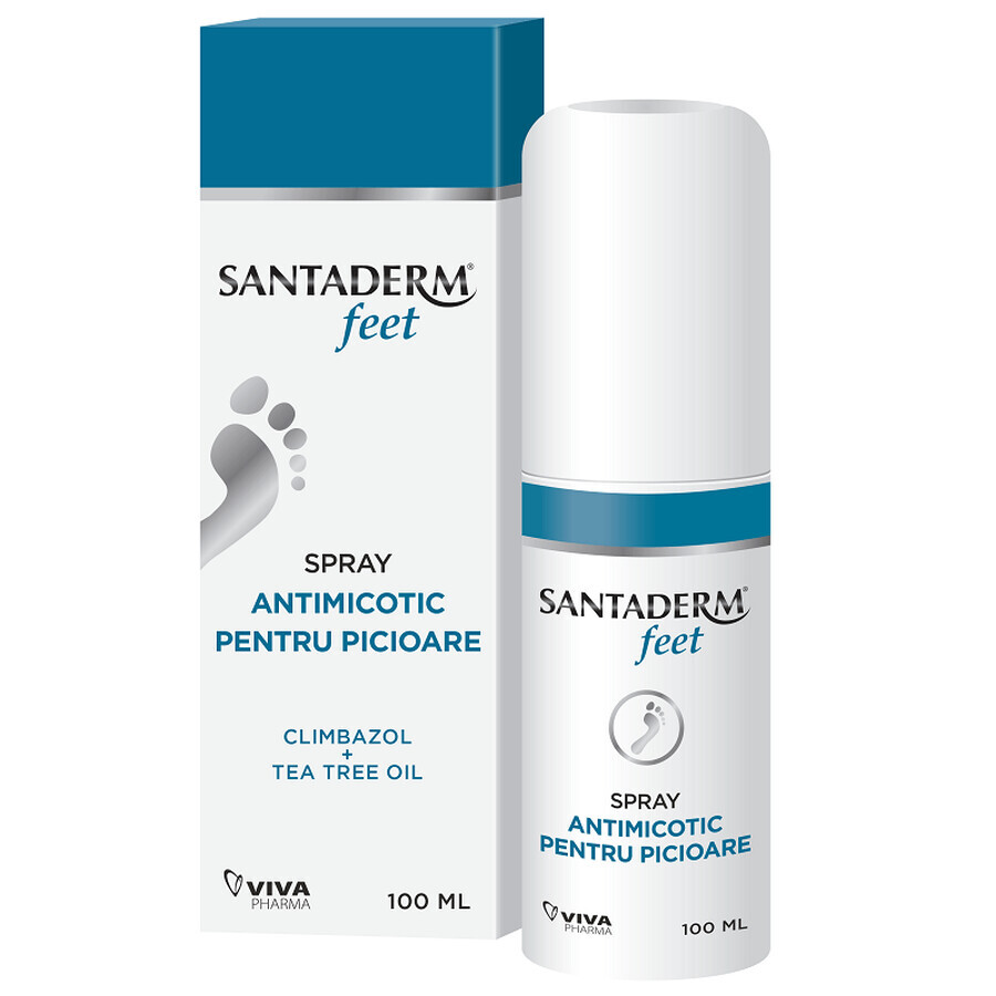 Santaderm 4feet Spray antifongique pour les pieds, 100 ml, Viva Pharma