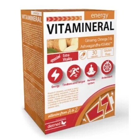 Vitamineral Energy, 30 gélules, Dietmed
