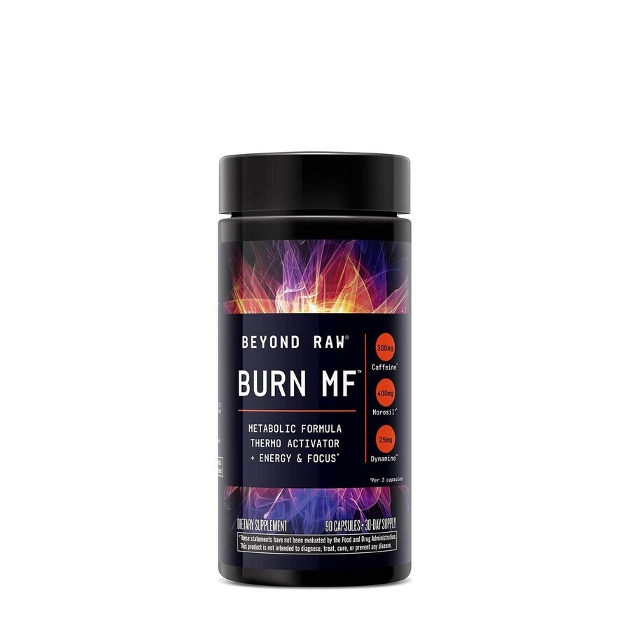 Beyond Raw® Burn MF™, bruciatore di grasso termogenico, 90 capsule, GNC