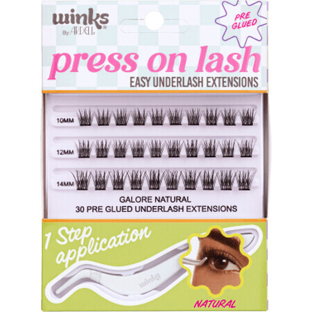 Ardell Winks set faux cils individuels Press On Lash Natural, 1 pc