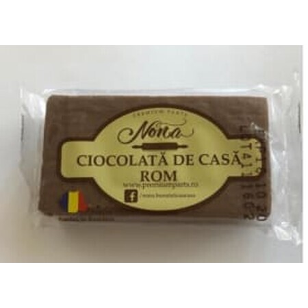 Ciocolateria Nona Baton de ciocolată de casă cu rom, 60 g