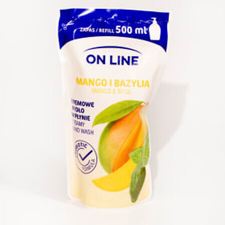 ON LINE Savon liquide réserve mangue et basilic, 500 ml