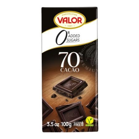 Chocolat noir à 70% de cacao, 100 g, Valor