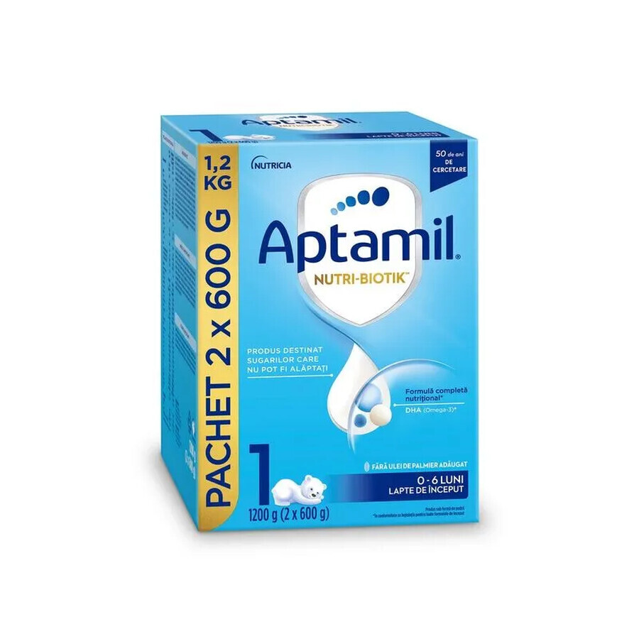 Aptamil Nutri-Biotik 1, 0-6 mois, 1200 g, Nutricia