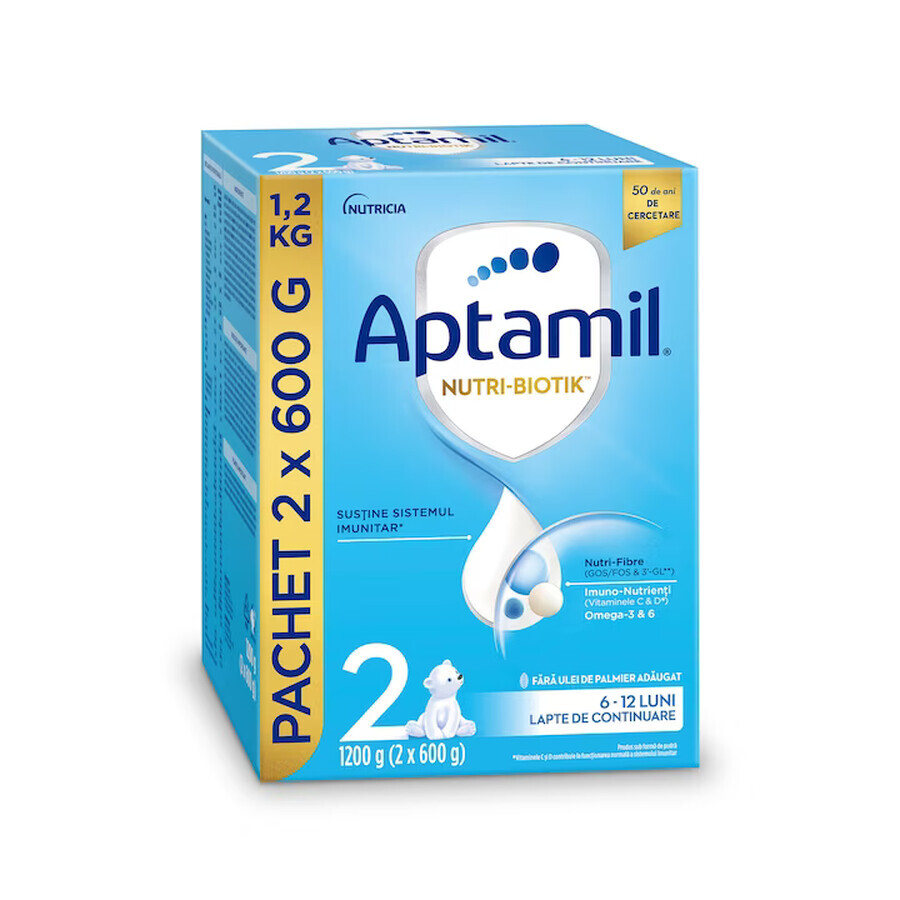 Aptamil NUTRI-BIOTIK 2 formule, 1200 g, 6-12 mois, Nutricia