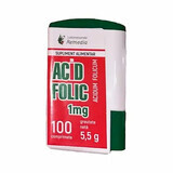 Acide folique 1mg, 100 comprimés, Remedia
