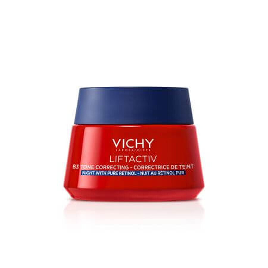 Crème de nuit anti-rides et anti-pigmentation au rétinol pur et au niacinamide Liftactiv B3, 50ml, Vichy