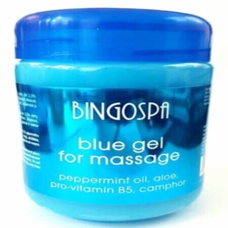 Gel da massaggio blu, 500 g, Bingo SPA