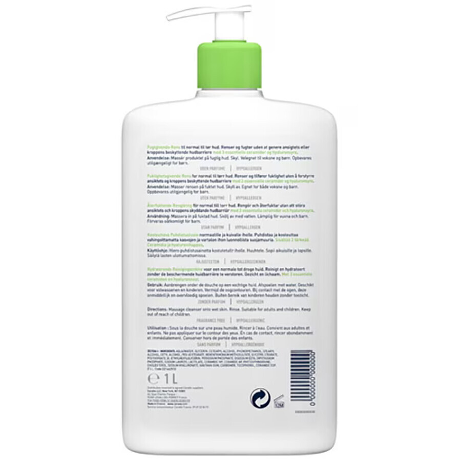 Nettoyant hydratant pour les peaux normales et sèches, 236 ml, CeraVe