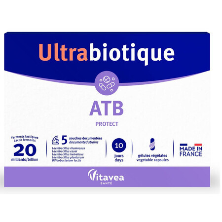 Probiotico ATB Protect Ultrabiotic, 10 capsule, Vitavea Sante
