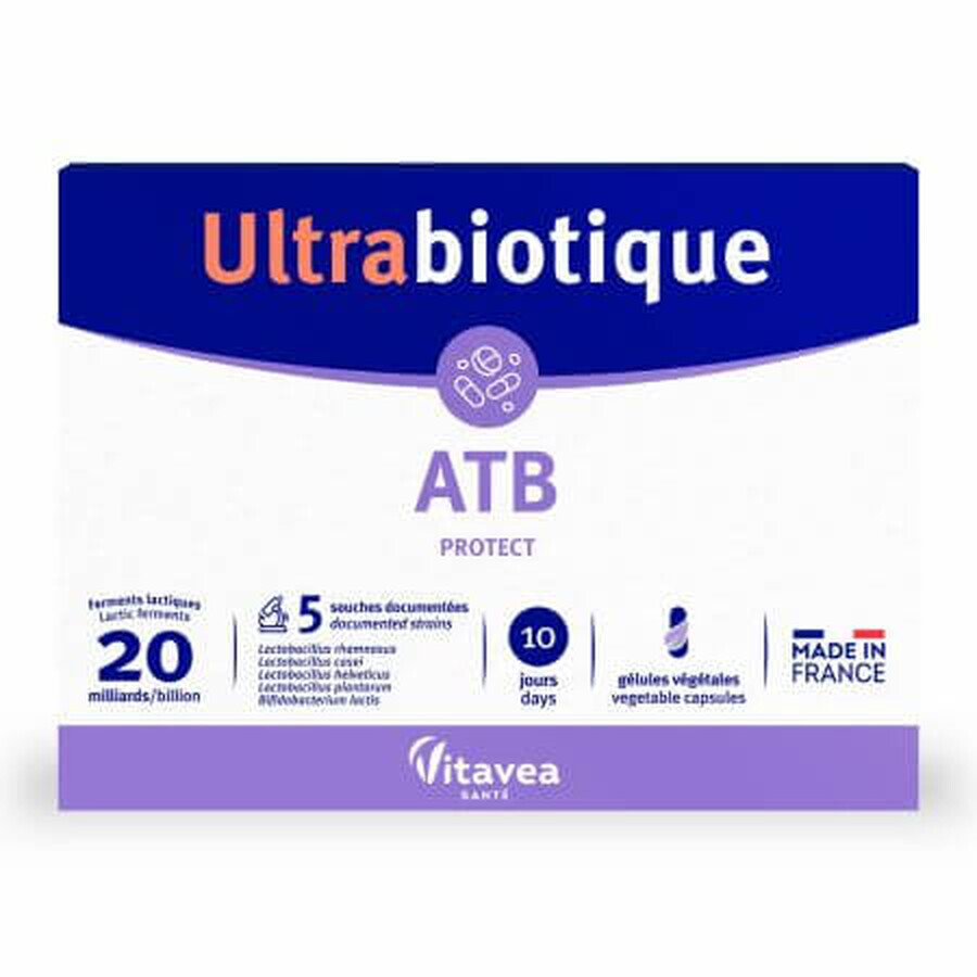 Probiotique ATB Protect Ultrabiotique, 10 gélules, Vitavea Sante