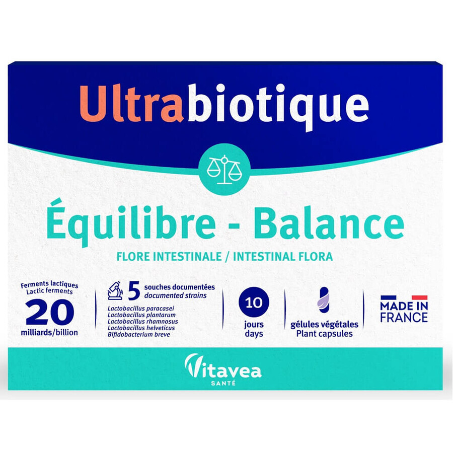 Probiotic Balance Ultrabiotic, 10 gélules, Vitavea Sante