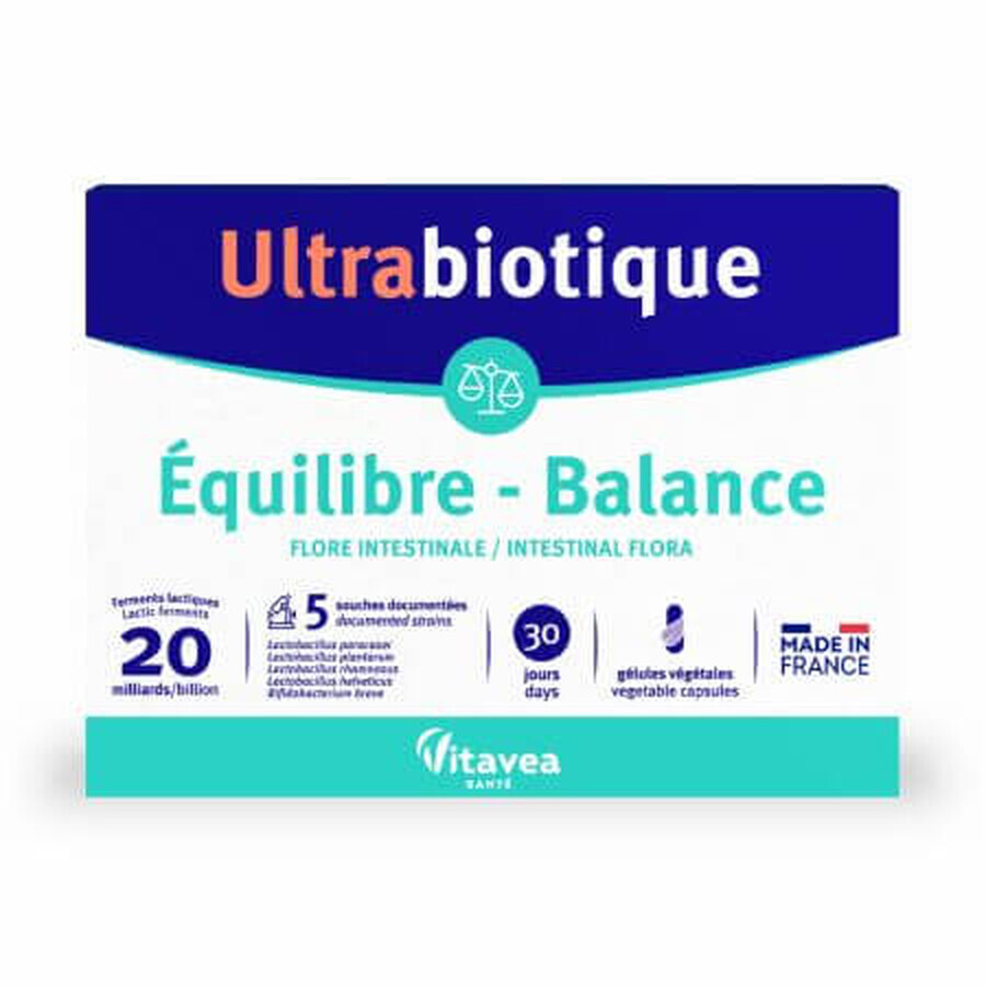 Probiotisches Ultrabiotikum Balance, 30 Kapseln, Vitavea Sante