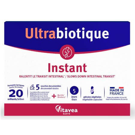 Probiotique Instantané Ultrabiotique, 10 gélules, Vitavea Sante