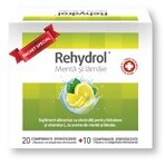 Rehydrol con sabor a Menta y Limón, 20+10 comprimidos efervescentes, MBA Pharma