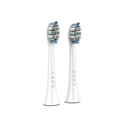 Brosse à dents électrique, blanche, 2 pièces, Aeno