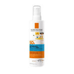 Anthelios Dermo-Pédiatrie Spray solaire invisible SPF50+ pour le visage et le corps des enfants, 200 ml, La Roche-Posay