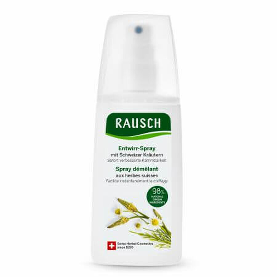 Spray démêlant pour cheveux aux herbes suisses, 100 ml, Rausch