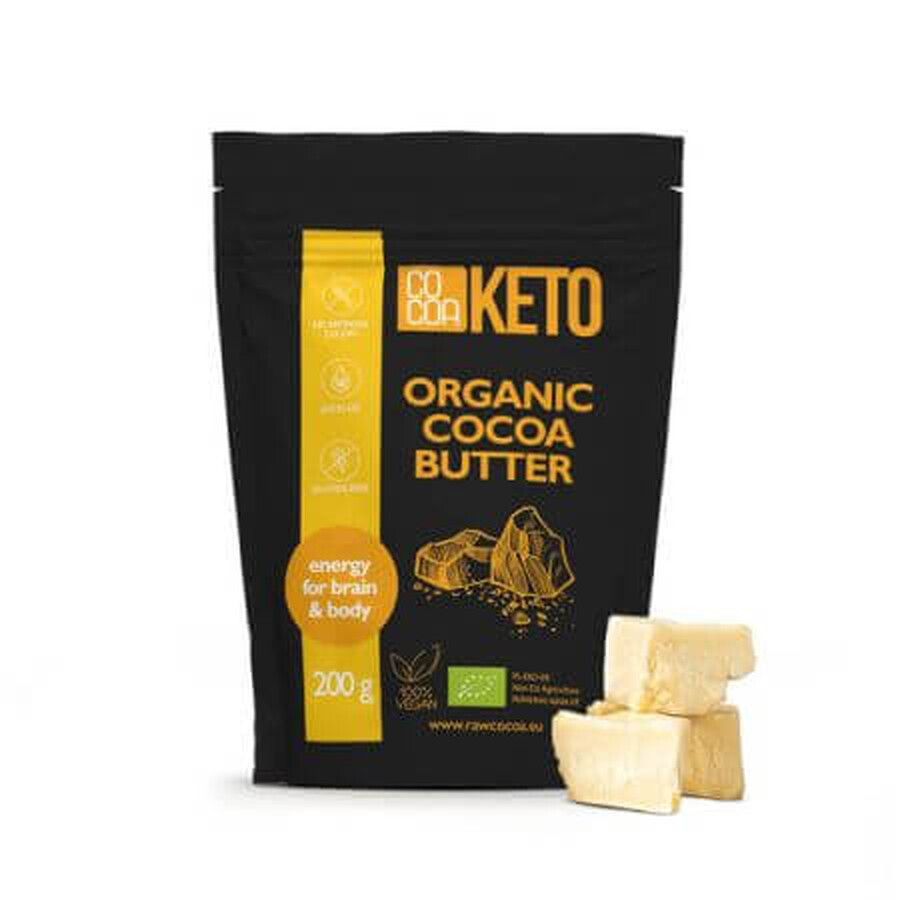 Beurre de cacao Bio Keto, 200 g, Cacao
