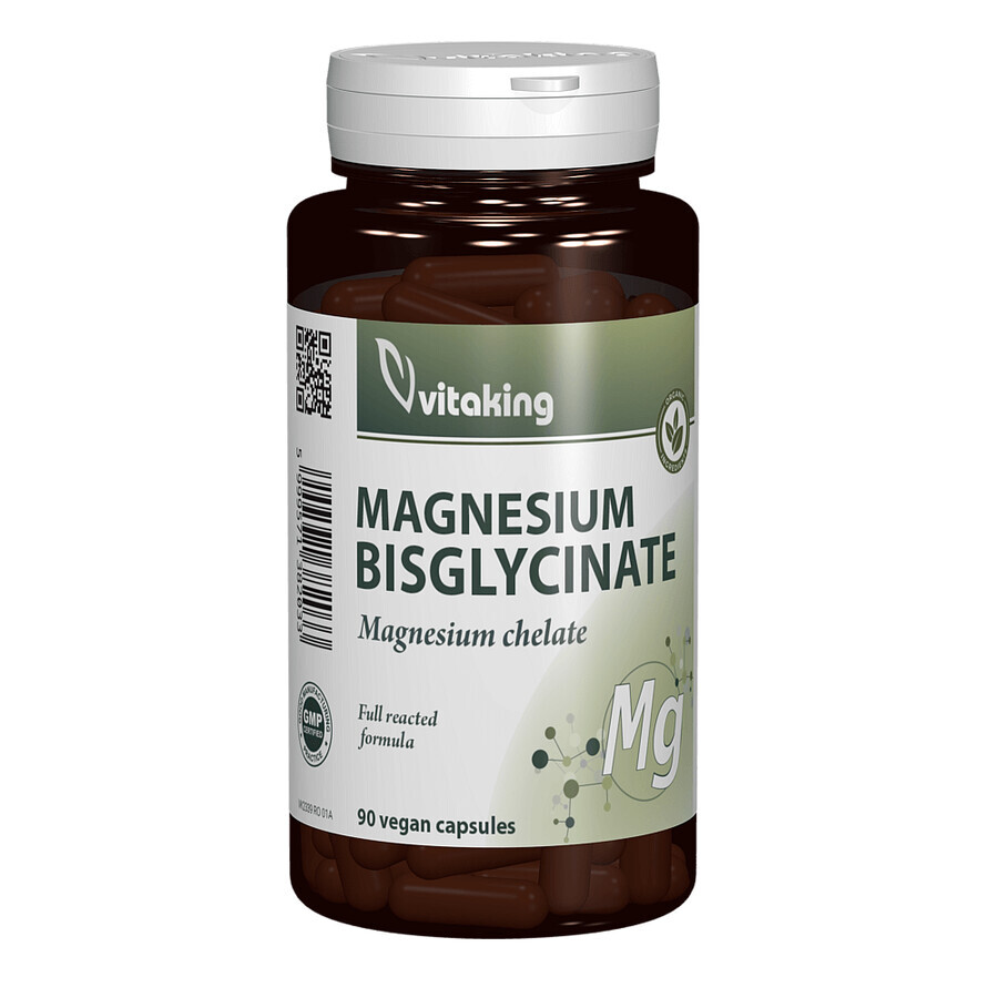 Magnesium Bisglycinat, 90 Kapseln, Vitaking