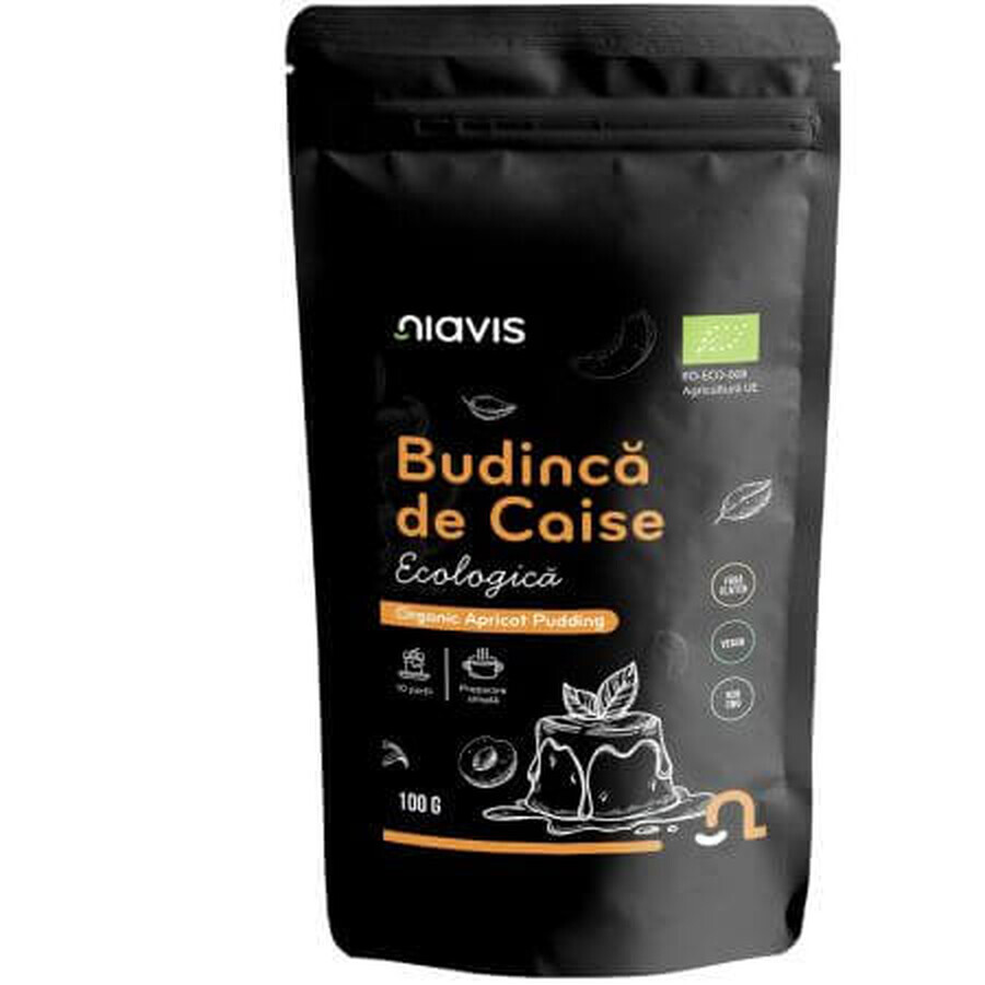 Glutenfreier Bio-Aprikosenpudding, 100 g, Niavis