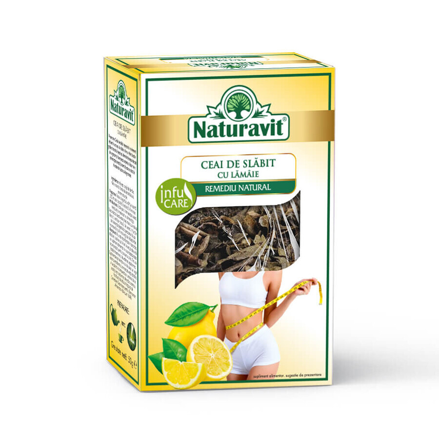 Thé minceur au citron, 50 g, Naturavit