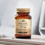 Acide folique Folate 400 ug, 50 comprimés, Solgar