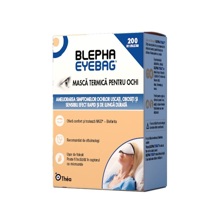 Blepha EyeBag masque thermique réutilisable pour les yeux, 1 pièce, Laboratoires Théa