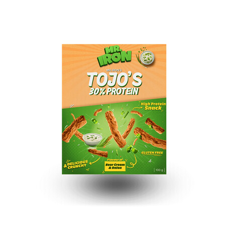 Protein puffs with cream and onion Tojos, 100 g, Mister Iron